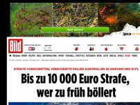 Bild zum Artikel: Polizei verschärft Kontrollen - Bis zu 10 000 Euro Strafe, wer zu früh böllert