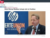 Bild zum Artikel: Regierungschef in Thüringen?: Hans-Georg Maaßen bringt sich in Position