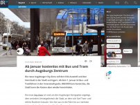 Bild zum Artikel: Ab Januar kostenlos mit Bus und Tram durch Augsburgs Zentrum