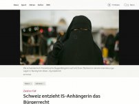 Bild zum Artikel: Schweiz entzieht IS-Anhängerin das Bürgerrecht