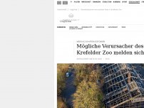 Bild zum Artikel: Brand in Krefelder Zoo tötet alle Tiere im Affenhaus