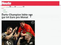 Bild zum Artikel: Darts-Champion lebte von nur 64 Euro pro Monat