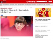 Bild zum Artikel: Nach Eskalation an Silvester - SPD-Chefin Esken stellt Polizeitaktik in Leipzig infrage