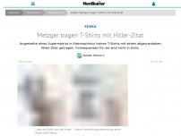 Bild zum Artikel: Edeka: Metzger tragen T-Shirts mit Hitler-Zitat