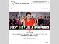 Bild zum Artikel: Köln: Wer gegen “Umweltsau” protestiert, hat das Video nicht verstanden