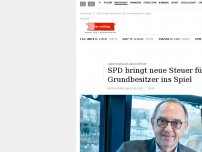 Bild zum Artikel: SPD bringt neue Steuer für Grundbesitzer ins Spiel
