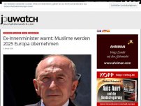 Bild zum Artikel: Ex-Innenminister warnt: Muslime werden 2025 Europa übernehmen