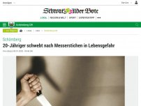 Bild zum Artikel: Schömberg: 20-Jähriger mit Messerstich schwer verletzt