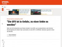 Bild zum Artikel: Florian Gerster wechselt zur FDP: 'Die SPD ist in Gefahr, zu einer Sekte zu werden'
