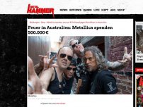 Bild zum Artikel: Feuer in Australien: Metallica spenden 500.000 €