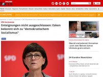 Bild zum Artikel: SPD-Vorsitzende - Enteignungen nicht ausgeschlossen: Esken bekennt sich zu 'demokratischem Sozialismus'
