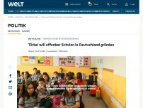Bild zum Artikel: Türkei will offenbar Schulen in Deutschland gründen