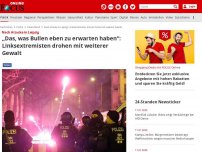 Bild zum Artikel: Nach Attacke in Leipzig - „Das, was Bullen eben zu erwarten haben“: Linksextremisten drohen mit weiterer Gewalt