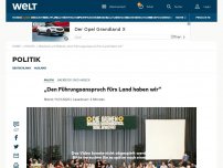 Bild zum Artikel: „Den Führungsanspruch fürs Land haben wir“