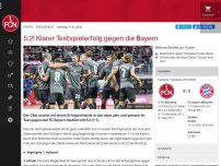Bild zum Artikel: 5:2 - Klarer Testspielerfolg gegen die Bayern!