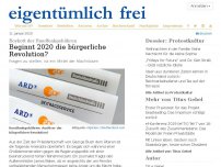 Bild zum Artikel: Boykott der Rundfunkgebühren: Beginnt 2020 die bürgerliche Revolution?