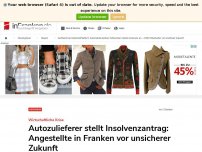 Bild zum Artikel: Aschheim bei München/Haßfurt: Automobilzulieferer Schlemmer meldet Insolvenz an - unbemerkt von Öffentlichkeit