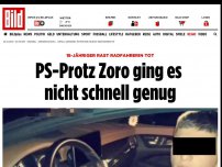 Bild zum Artikel: 18-Jähriger rast Radfahrerin tot - PS-Protz Zoro ging es nicht schnell genug