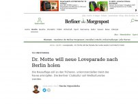 Bild zum Artikel: Technoparade : Dr. Motte will neue Loveparade nach Berlin holen