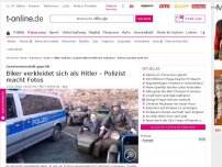 Bild zum Artikel: Hitler-Imitator sorgt bei Bikertreffen für Aufsehen – Polizei schreitet nicht ein