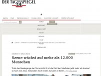 Bild zum Artikel: Szene wächst auf mehr als 12.000 Menschen