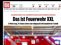 Bild zum Artikel: 12 Meter, 15 Tonnen schwer - Das ist Feuerwehr XXL