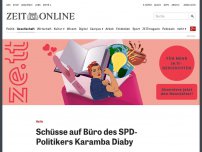Bild zum Artikel: Halle: Schüsse auf Büro des SPD-Politikers Karamba Diaby