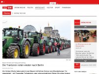 Bild zum Artikel: Massive Verkehrsbehinderungen erwartet: Bauern ziehen wieder mit Traktoren nach Berlin
