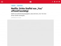 Bild zum Artikel: Netflix: Dritte Staffel von „You“ offiziell bestätigt