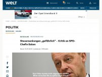 Bild zum Artikel: Steuersenkungen „gefährlich“ – Kritik an SPD-Chefin Esken