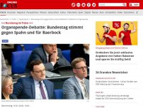 Bild zum Artikel: +++Bundestag im Live-Ticker+++ - Für viele geht es um Leben oder Tod: Bundestag debattiert nun über Organspende-Lösung