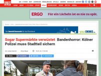 Bild zum Artikel: Sogar Supermärkte verwüstet: Bandenhorror: Kölner Polizei muss Stadtteil sichern