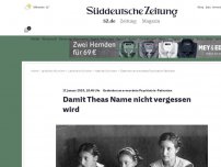 Bild zum Artikel: Gedenken an ermordete Psychiatrie-Patienten: Damit Theas Name nicht vergessen wird