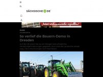 Bild zum Artikel: Traktoren legen Dresdner Innenstadt lahm