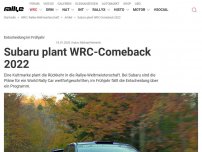 Bild zum Artikel: Subaru plant WRC-Comeback 2022