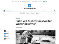 Bild zum Artikel: Russland - Putin will Archiv zum Zweiten Weltkrieg öffnen