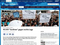 Bild zum Artikel: Italien: Zehntausende 'Sardinen' gegen rechte Lega