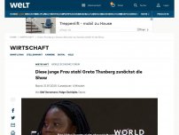 Bild zum Artikel: Diese junge Frau stiehlt Greta Thunberg in Davos die Show
