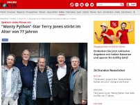 Bild zum Artikel: Spielte in vielen Filmen mit - 'Monty Python'-Star Terry Jones stirbt im Alter von 77 Jahren