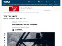 Bild zum Artikel: Das ungerechte Aus der Steinkohle