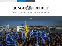 Bild zum Artikel: DemonstrationenProteste gegen Asylbewerber auf griechischen Inseln