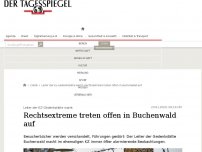 Bild zum Artikel: Rechtsextreme treten offen in Buchenwald auf