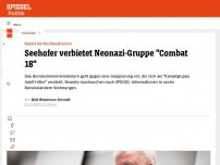 Bild zum Artikel: Combat 18: Innenminister Horst Seehofer verbietet Neonazi-Gruppe