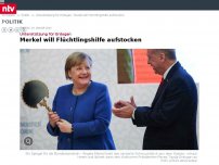 Bild zum Artikel: Unterstützung für Erdogan: Merkel will Flüchtlingshilfe aufstocken