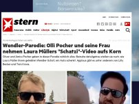 Bild zum Artikel: Promi-Kollegen feiern sie dafür: Wendler-Parodie: Olli Pocher und seine Frau nehmen Laura Müllers 'Schatzi'-Video aufs Korn