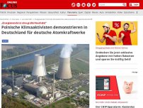 Bild zum Artikel: „Energiewende ist eine große Heuchelei“ - Polnische Klimaaktivisten demonstrieren in Deutschland für deutsche Atomkraftwerke