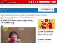 Bild zum Artikel: 'Kultursensible Pädagogik'  - In Erfurt: Kita verbietet Faschingskostüme am Rosenmontag