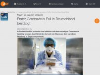 Bild zum Artikel: Erster Coronavirus-Fall in Deutschland bestätigt