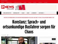Bild zum Artikel: Schulverkehr im Bodenseekreis stand kurz vor Zusammenbruch Konstanz: Sprach- und ortsunkundige Busfahrer sorgen für Chaos
