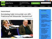 Bild zum Artikel: Bundestag hebt Immunität von AfD-Fraktionschef Alexander Gauland auf